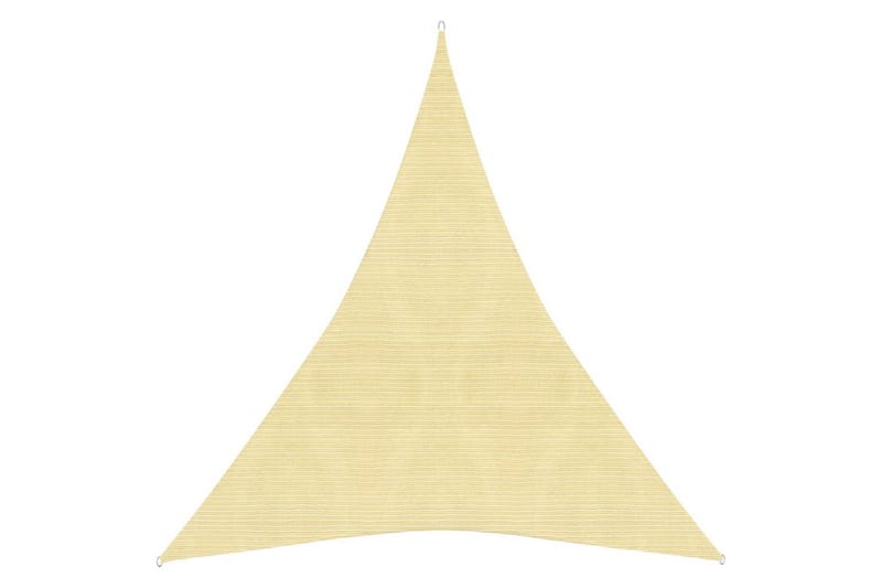 Solseil 160 g/m² beige 5x6x6 m HDPE - Beige - Hagemøbler - Solbeskyttelse - Solseil
