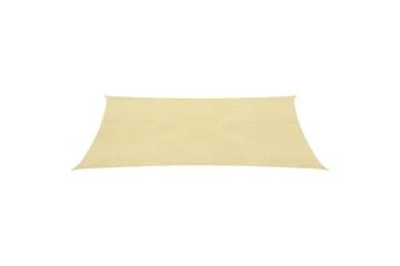 Solseil 160 g/m² beige 6x7 m HDPE - Beige - Hagemøbler - Solbeskyttelse - Solseil