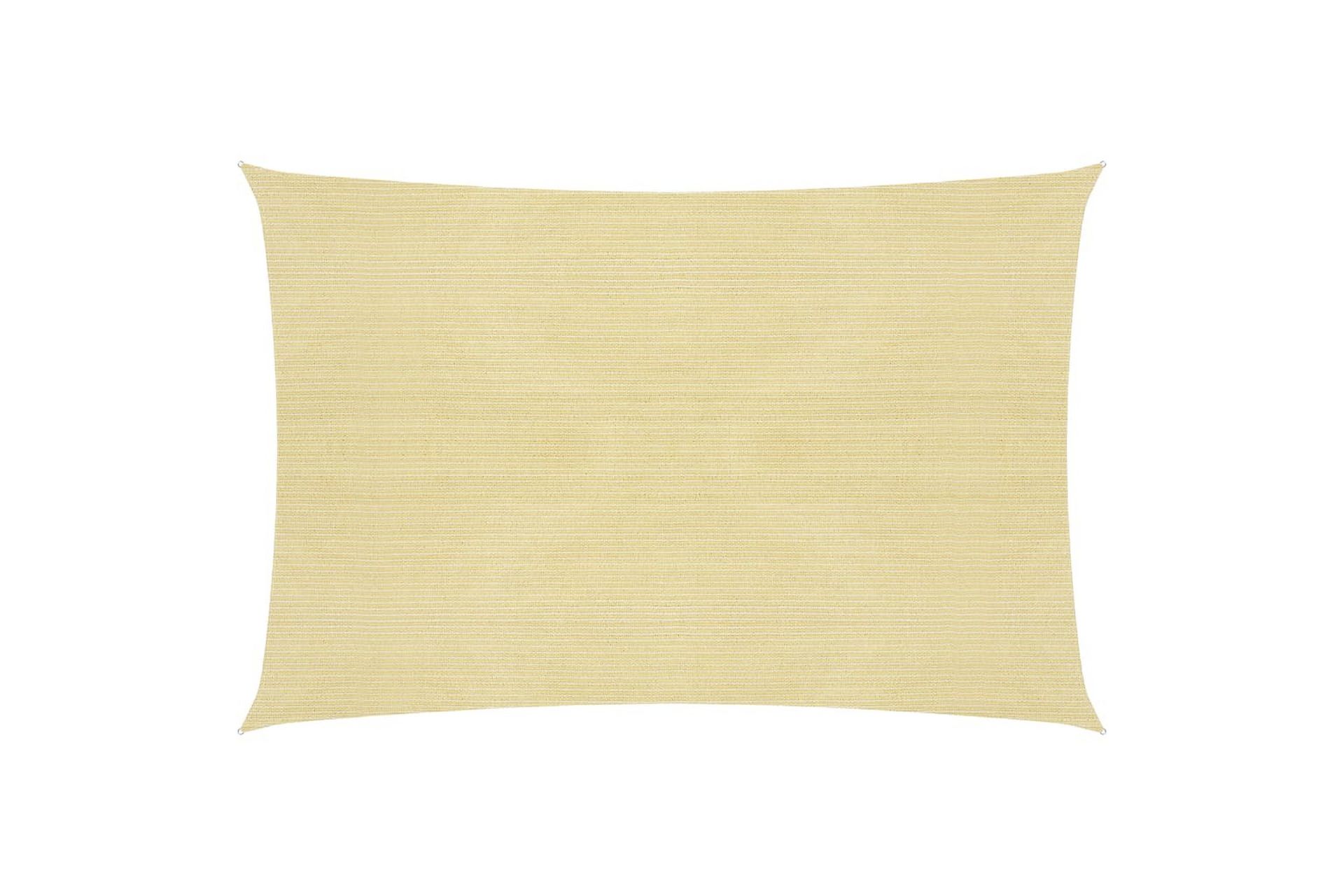 Solseil 160 g/m² beige 6x7 m HDPE - Beige - Hagemøbler - Solbeskyttelse - Solseil