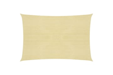 Solseil 160 g/m² beige 6x7 m HDPE - Beige - Hagemøbler - Solbeskyttelse - Solseil