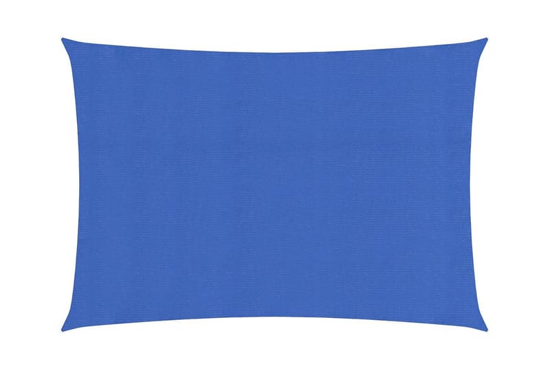 Solseil 160 g/m² blå 2x4 m HDPE - Blå - Solseil