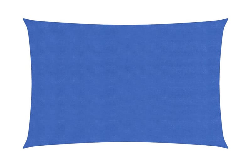 Solseil 160 g/m² blå 2x5 m HDPE - Blå - Hagemøbler - Solbeskyttelse - Solseil