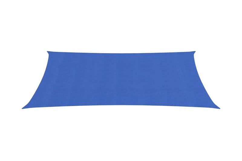 Solseil 160 g/m² blå 2x5 m HDPE - Blå - Hagemøbler - Solbeskyttelse - Solseil