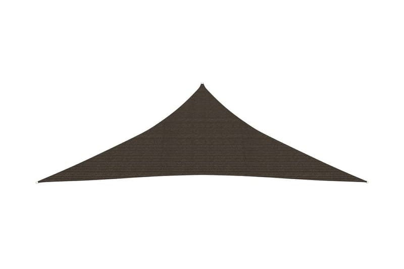 Solseil 160 g/m² brun 2,5x2,5x3,5 m HDPE - Brun - Hagemøbler - Solbeskyttelse - Solseil