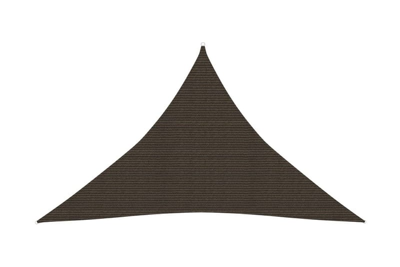 Solseil 160 g/m² brun 2,5x2,5x3,5 m HDPE - Brun - Hagemøbler - Solbeskyttelse - Solseil