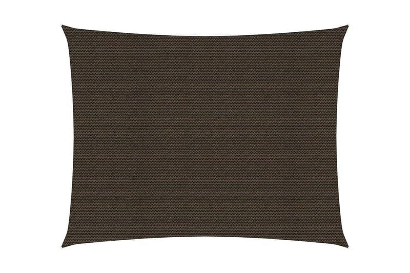 Solseil 160 g/m² brun 2,5x3,5 m HDPE - Brun - Hagemøbler - Solbeskyttelse - Solseil