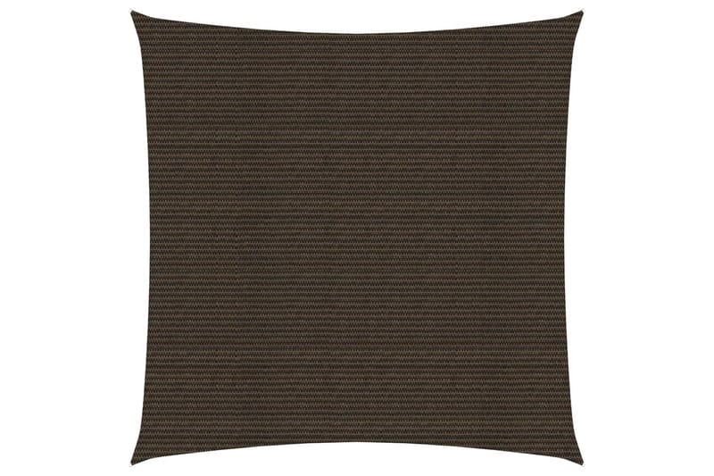 Solseil 160 g/m² brun 2x2 m HDPE - Brun - Hagemøbler - Solbeskyttelse - Solseil