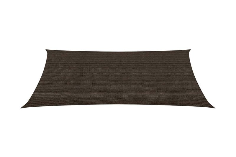 Solseil 160 g/m² brun 2x4,5 m HDPE - Brun - Hagemøbler - Solbeskyttelse - Solseil