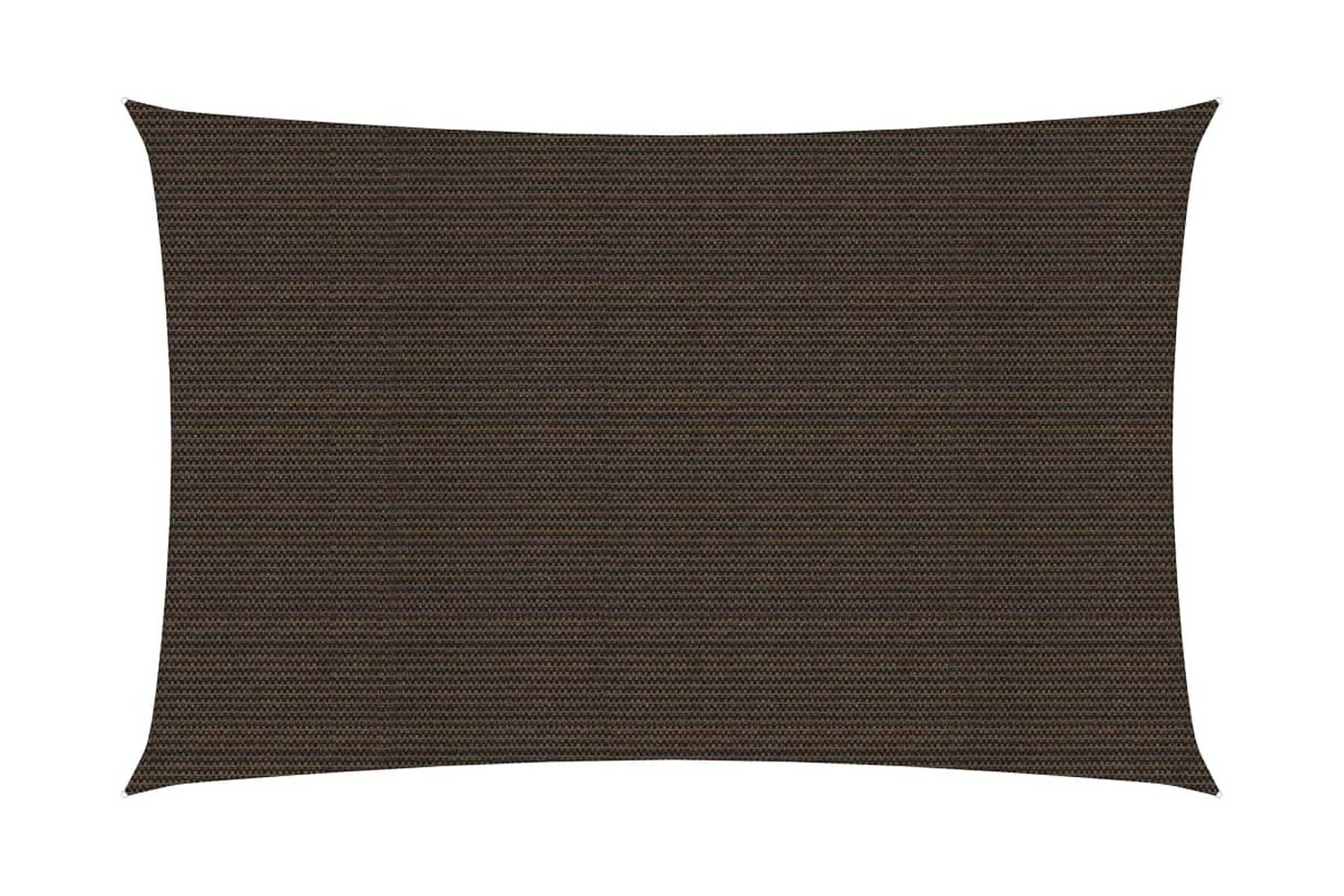 Solseil 160 g/m² brun 2x5 m HDPE - Brun - Hagemøbler - Solbeskyttelse - Solseil
