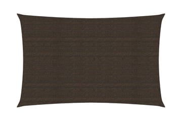 Solseil 160 g/m² brun 2x5 m HDPE - Brun - Hagemøbler - Solbeskyttelse - Solseil