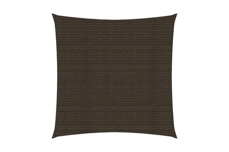Solseil 160 g/m² brun 3,6x3,6 m HDPE - Brun - Hagemøbler - Solbeskyttelse - Solseil