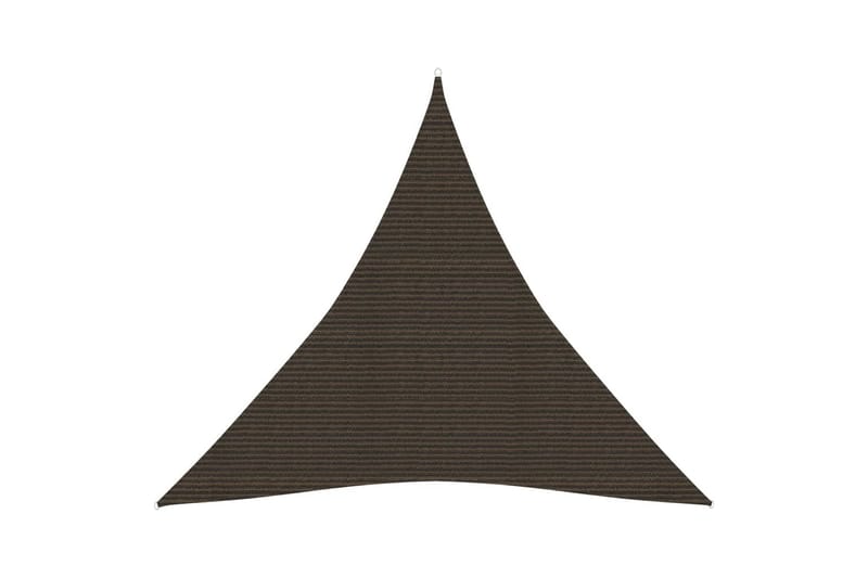 Solseil 160 g/m² brun 3,6x3,6x3,6 m HDPE - Brun - Hagemøbler - Solbeskyttelse - Solseil