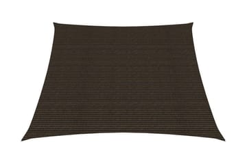 Solseil 160 g/m² brun 3/4x3 m HDPE - Brun - Hagemøbler - Solbeskyttelse - Solseil