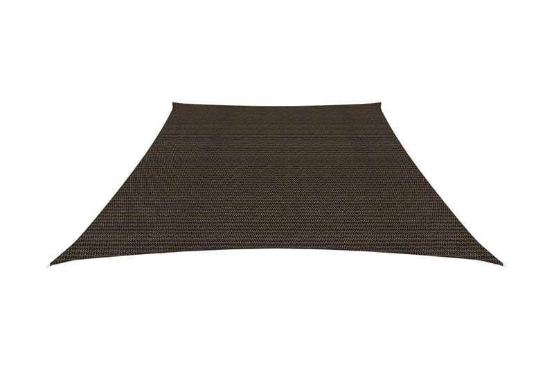 Solseil 160 g/m² brun 3/4x3 m HDPE - Brun - Hagemøbler - Solbeskyttelse - Solseil