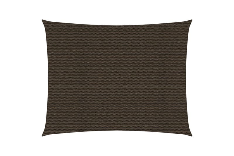 Solseil 160 g/m² brun 3x4,5 m HDPE - Brun - Hagemøbler - Solbeskyttelse - Solseil