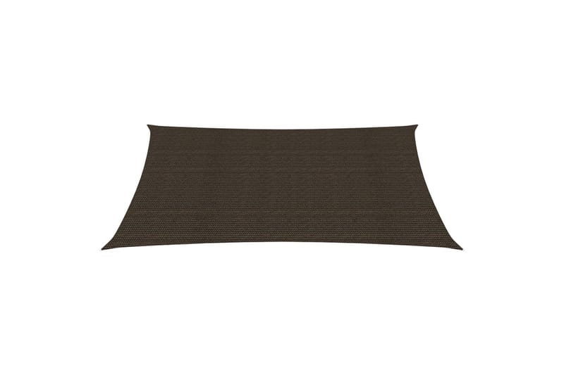 Solseil 160 g/m² brun 3x4,5 m HDPE - Brun - Hagemøbler - Solbeskyttelse - Solseil