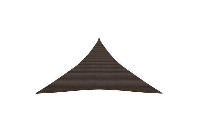 Solseil 160 g/m² brun 3x4x4 m HDPE - Brun - Hagemøbler - Solbeskyttelse - Solseil