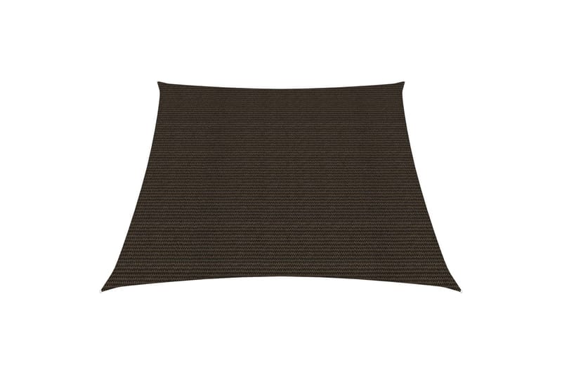 Solseil 160 g/m² brun 4/5x3 m HDPE - Brun - Hagemøbler - Solbeskyttelse - Solseil