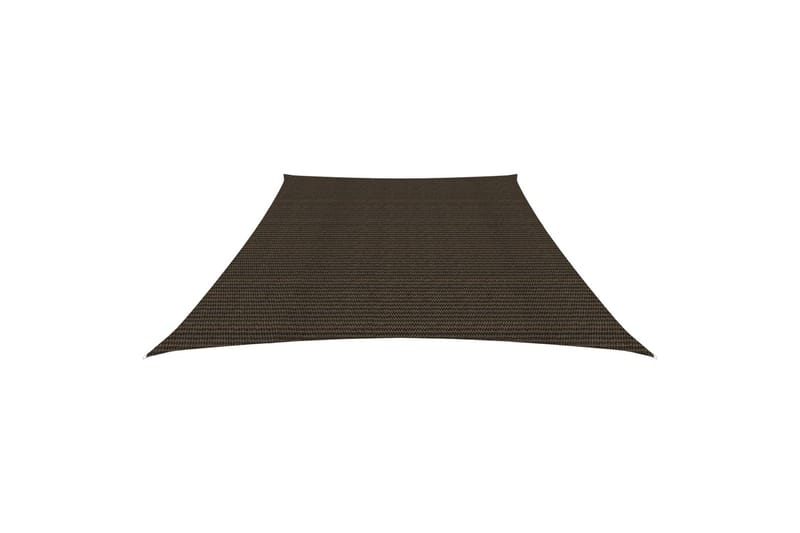 Solseil 160 g/m² brun 4/5x3 m HDPE - Brun - Hagemøbler - Solbeskyttelse - Solseil
