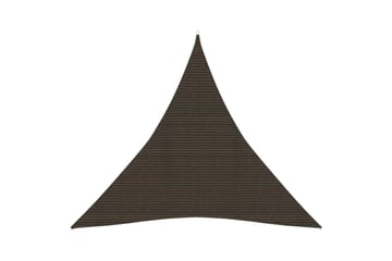 Solseil 160 g/m² brun 4x4x4 m HDPE - Brun - Hagemøbler - Solbeskyttelse - Solseil