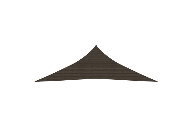 Solseil 160 g/m² brun 4x4x5,8 m HDPE - Brun - Hagemøbler - Solbeskyttelse - Solseil