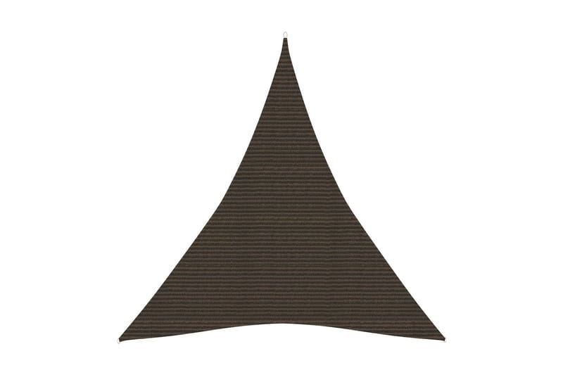 Solseil 160 g/m² brun 4x5x5 m HDPE - Brun - Hagemøbler - Solbeskyttelse - Solseil