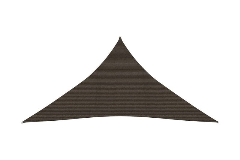 Solseil 160 g/m² brun 4x5x5 m HDPE - Brun - Hagemøbler - Solbeskyttelse - Solseil