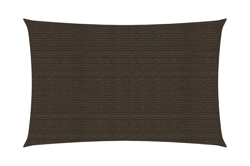 Solseil 160 g/m² brun 4x6 m HDPE - Brun - Hagemøbler - Solbeskyttelse - Solseil