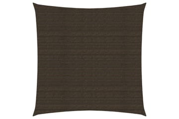Solseil 160 g/m² brun 5x5 m HDPE - Brun - Hagemøbler - Solbeskyttelse - Solseil