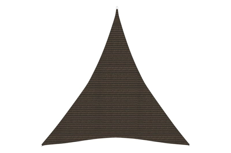 Solseil 160 g/m² brun 5x6x6 m HDPE - Brun - Hagemøbler - Solbeskyttelse - Solseil