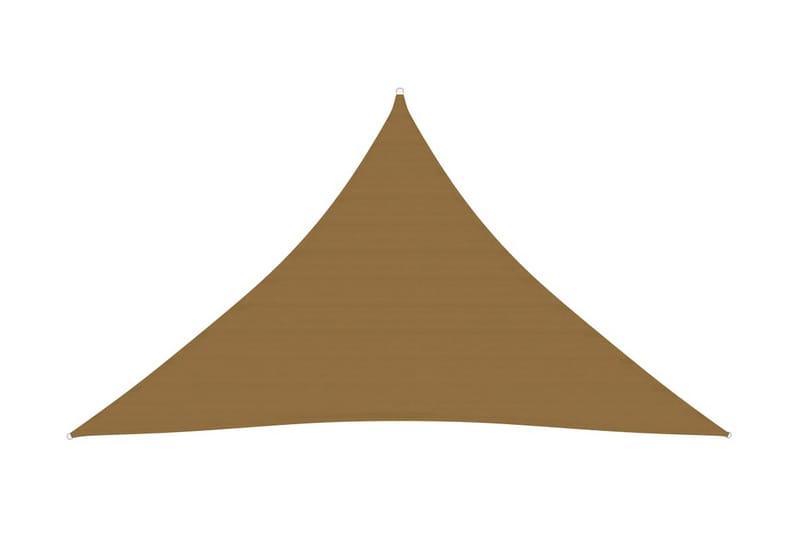 Solseil 160 g/m² gråbrun 3,5x3,5x4,9 m HDPE - Taupe - Hagemøbler - Solbeskyttelse - Solseil