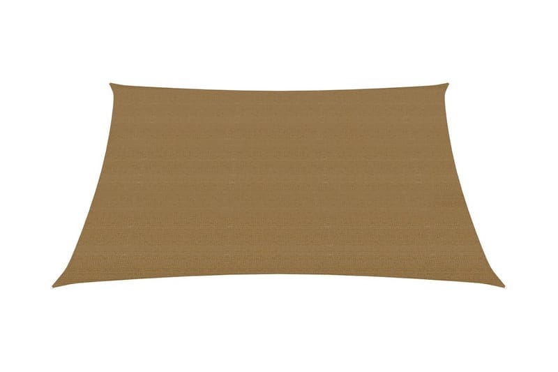 Solseil 160 g/m² gråbrun 4/5x3 m HDPE - Taupe - Hagemøbler - Solbeskyttelse - Solseil
