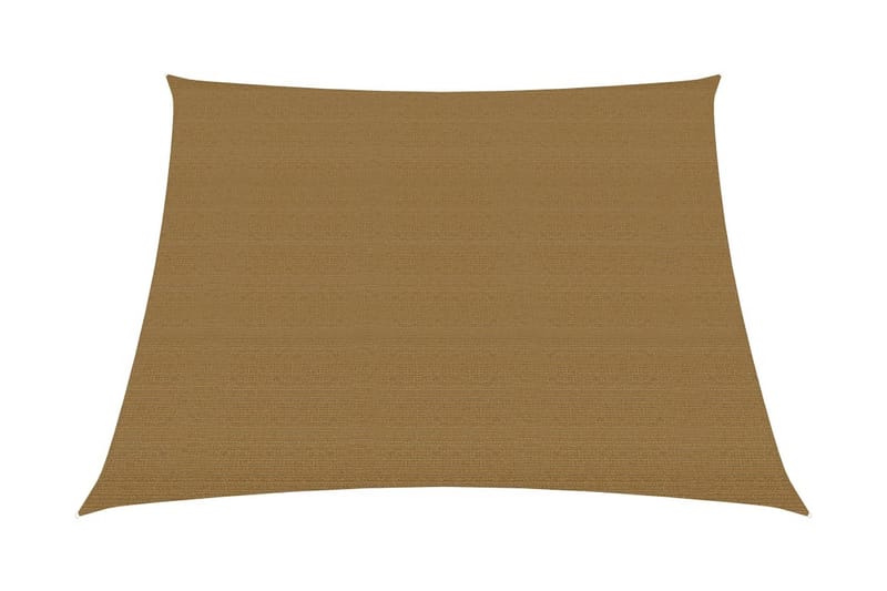 Solseil 160 g/m² gråbrun 4/5x3 m HDPE - Taupe - Hagemøbler - Solbeskyttelse - Solseil
