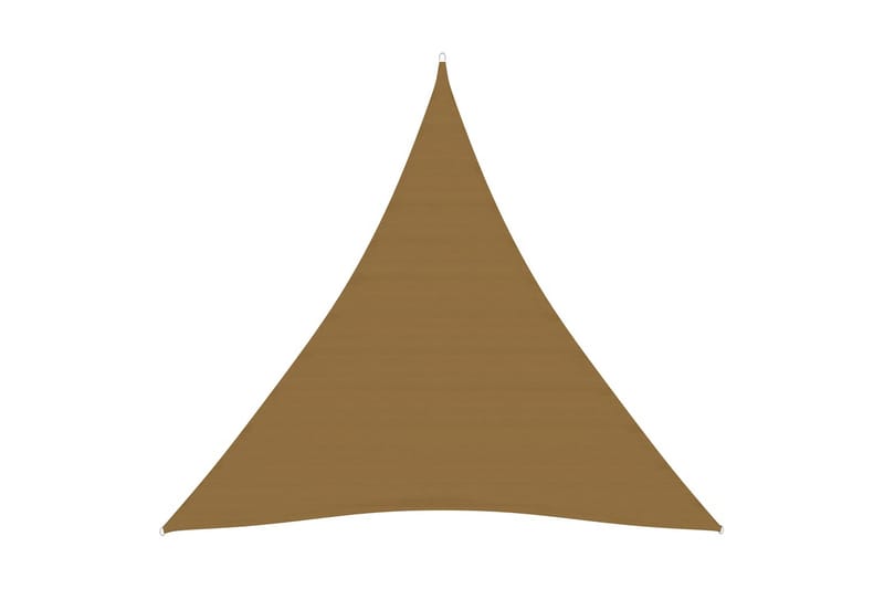 Solseil 160 g/m² gråbrun 4x4x4 m HDPE - Taupe - Hagemøbler - Solbeskyttelse - Solseil