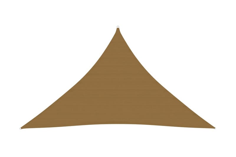 Solseil 160 g/m² gråbrun 5x5x6 m HDPE - Taupe - Hagemøbler - Solbeskyttelse - Solseil