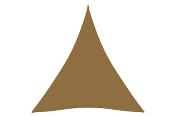 Solseil 160 g/m² gråbrun 5x6x6 m HDPE - Taupe - Hagemøbler - Solbeskyttelse - Solseil