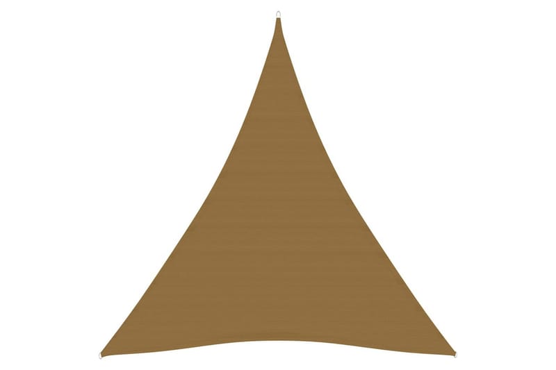 Solseil 160 g/m² gråbrun 5x6x6 m HDPE - Taupe - Hagemøbler - Solbeskyttelse - Solseil