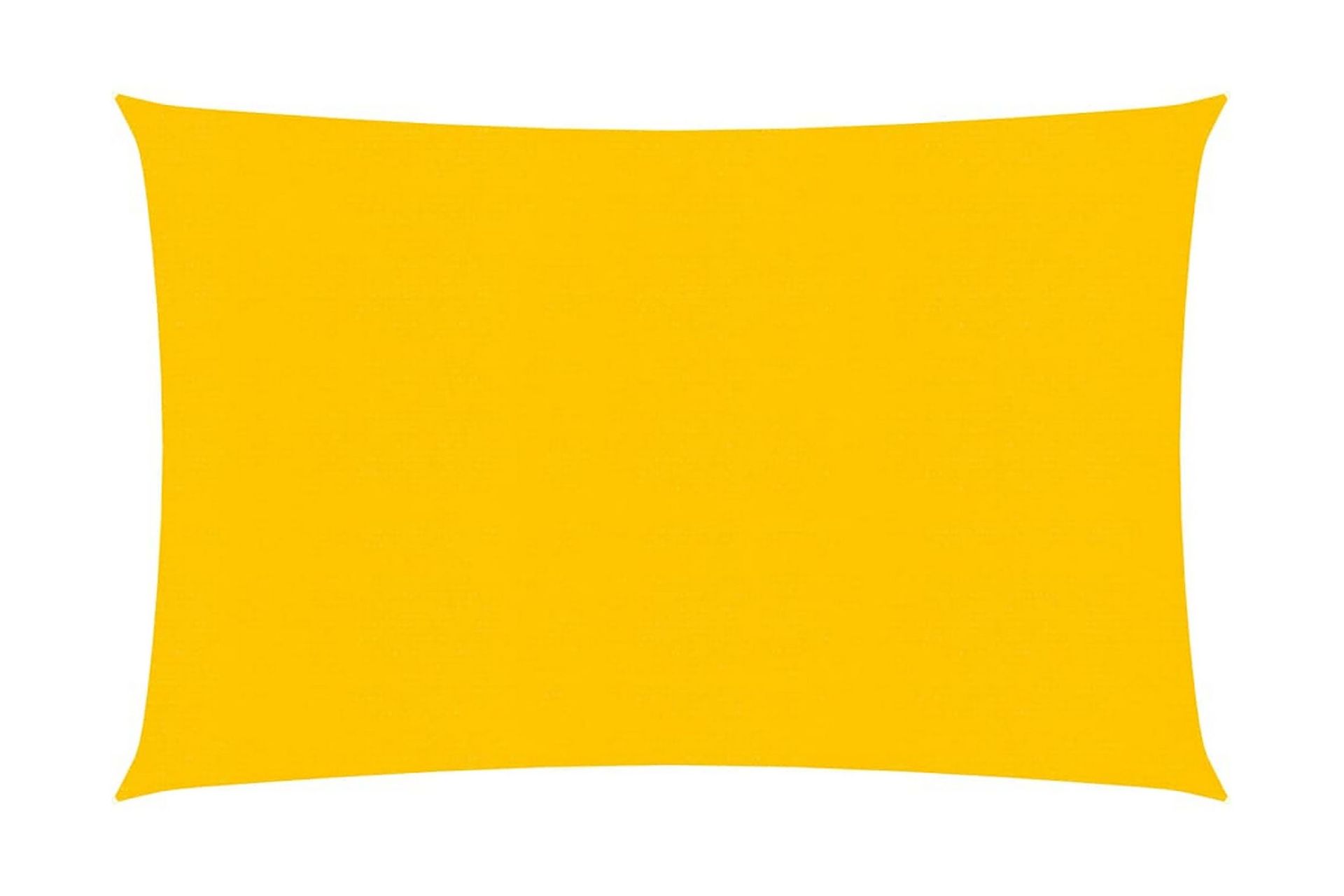 Solseil 160 g/m² gul 2,5x4 m HDPE - Gul - Hagemøbler - Solbeskyttelse - Solseil