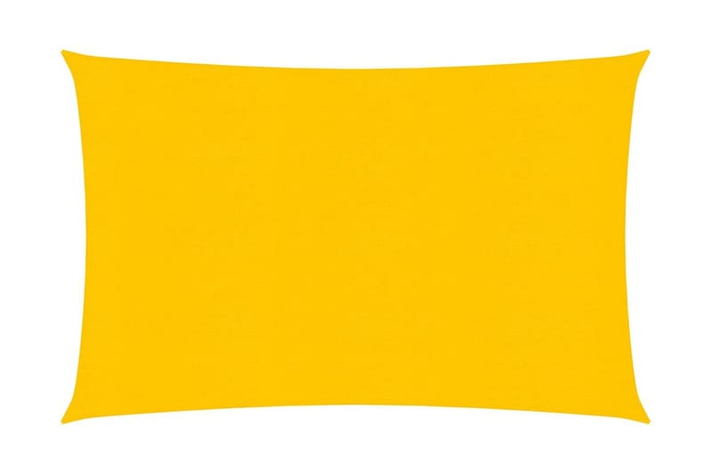 Solseil 160 g/m² gul 2,5x4 m HDPE - Gul - Hagemøbler - Solbeskyttelse - Solseil