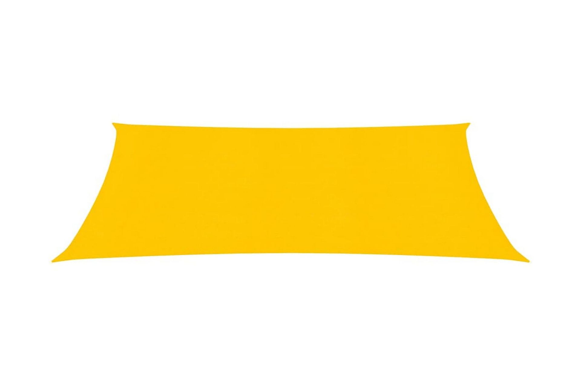 Solseil 160 g/m² gul 2,5x4 m HDPE - Gul - Hagemøbler - Solbeskyttelse - Solseil