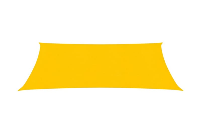 Solseil 160 g/m² gul 2,5x4 m HDPE - Gul - Hagemøbler - Solbeskyttelse - Solseil