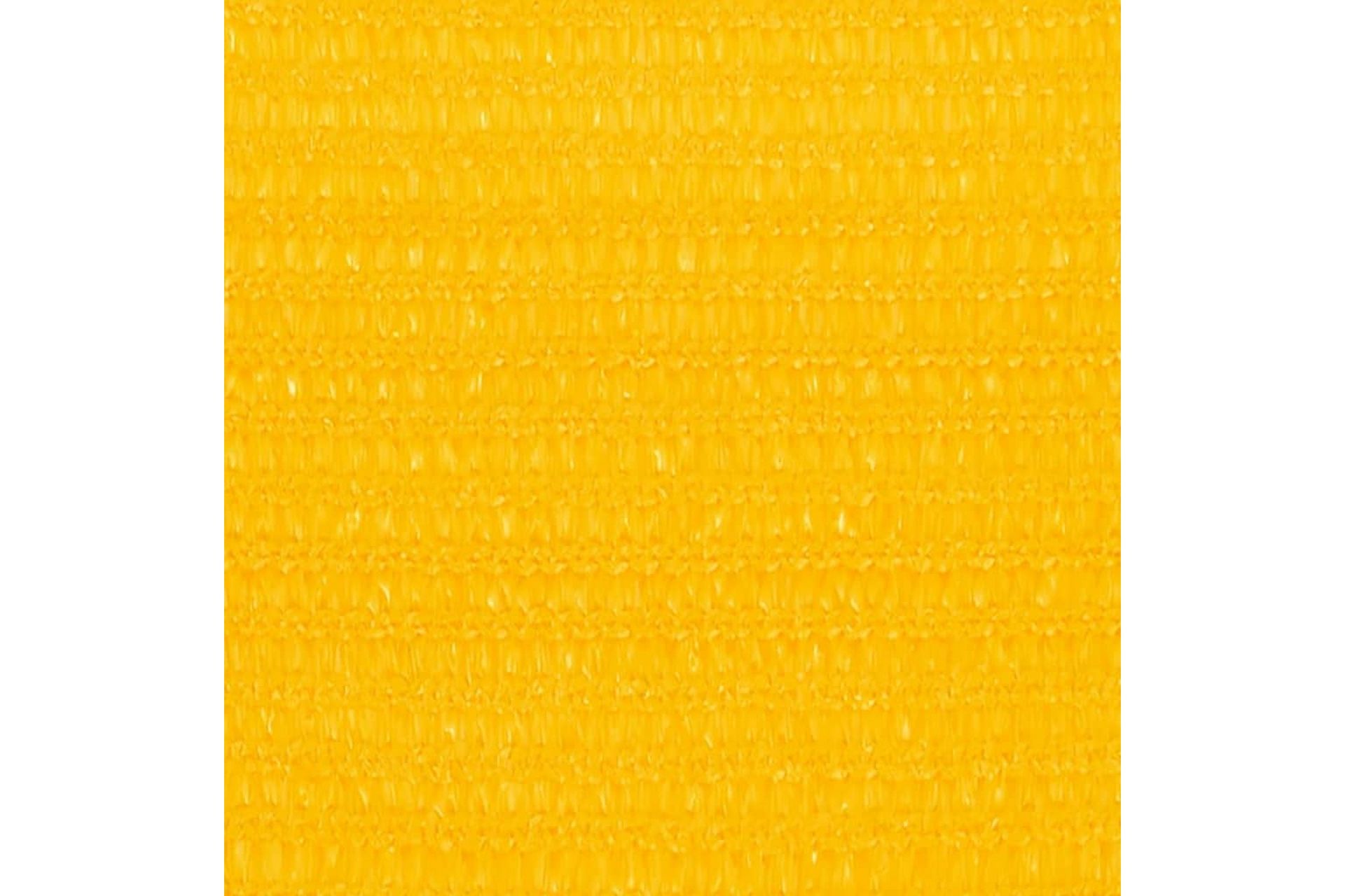 Solseil 160 g/m² gul 2,5x4 m HDPE - Gul - Hagemøbler - Solbeskyttelse - Solseil