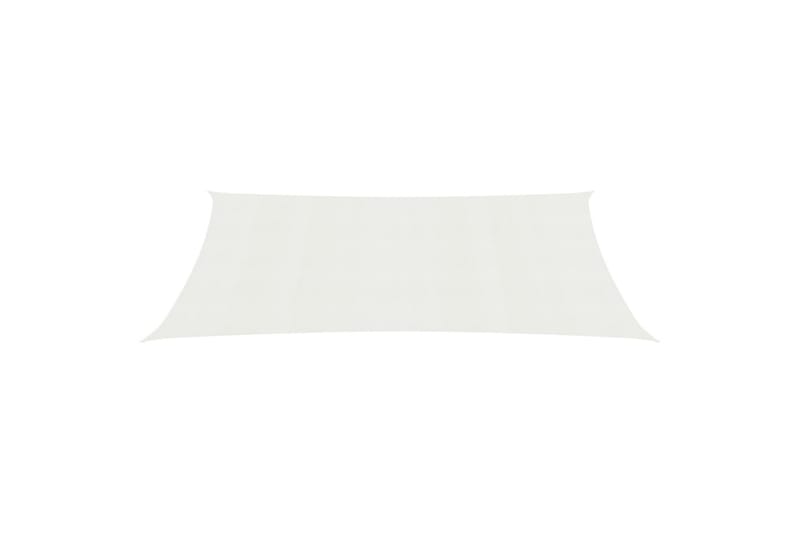 Solseil 160 g/m² hvit 2,5x4 m HDPE - Hvit - Hagemøbler - Solbeskyttelse - Solseil
