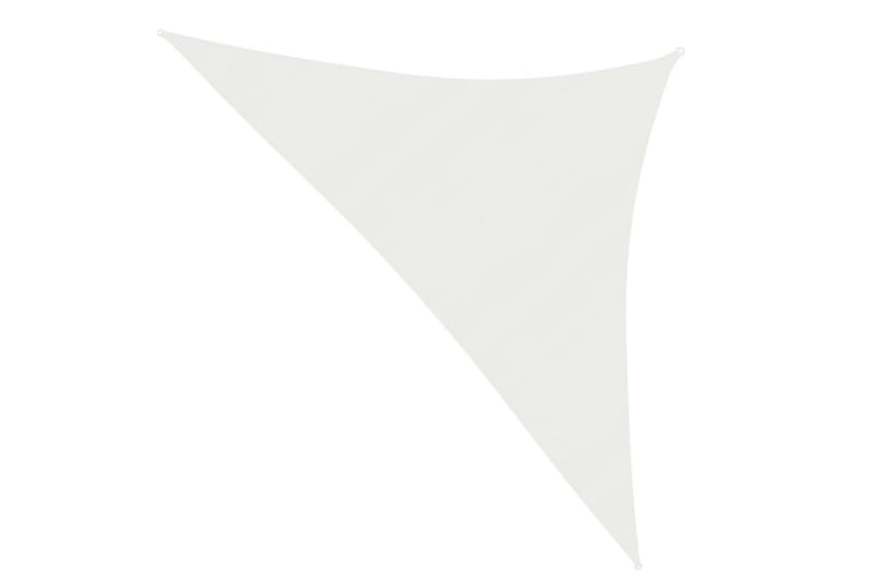 Solseil 160 g/m² hvit 3,5x3,5x4,9 m HDPE - Hvit - Hagemøbler - Solbeskyttelse - Solseil