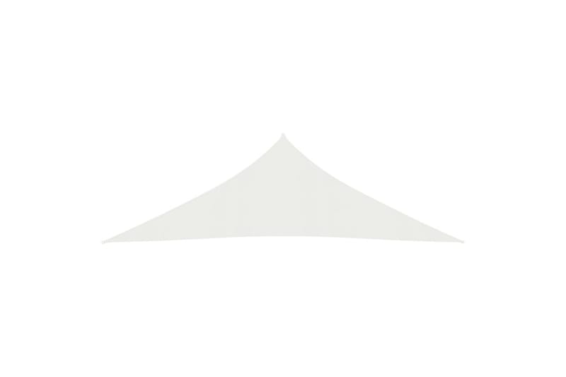 Solseil 160 g/m² hvit 3,5x3,5x4,9 m HDPE - Hvit - Hagemøbler - Solbeskyttelse - Solseil