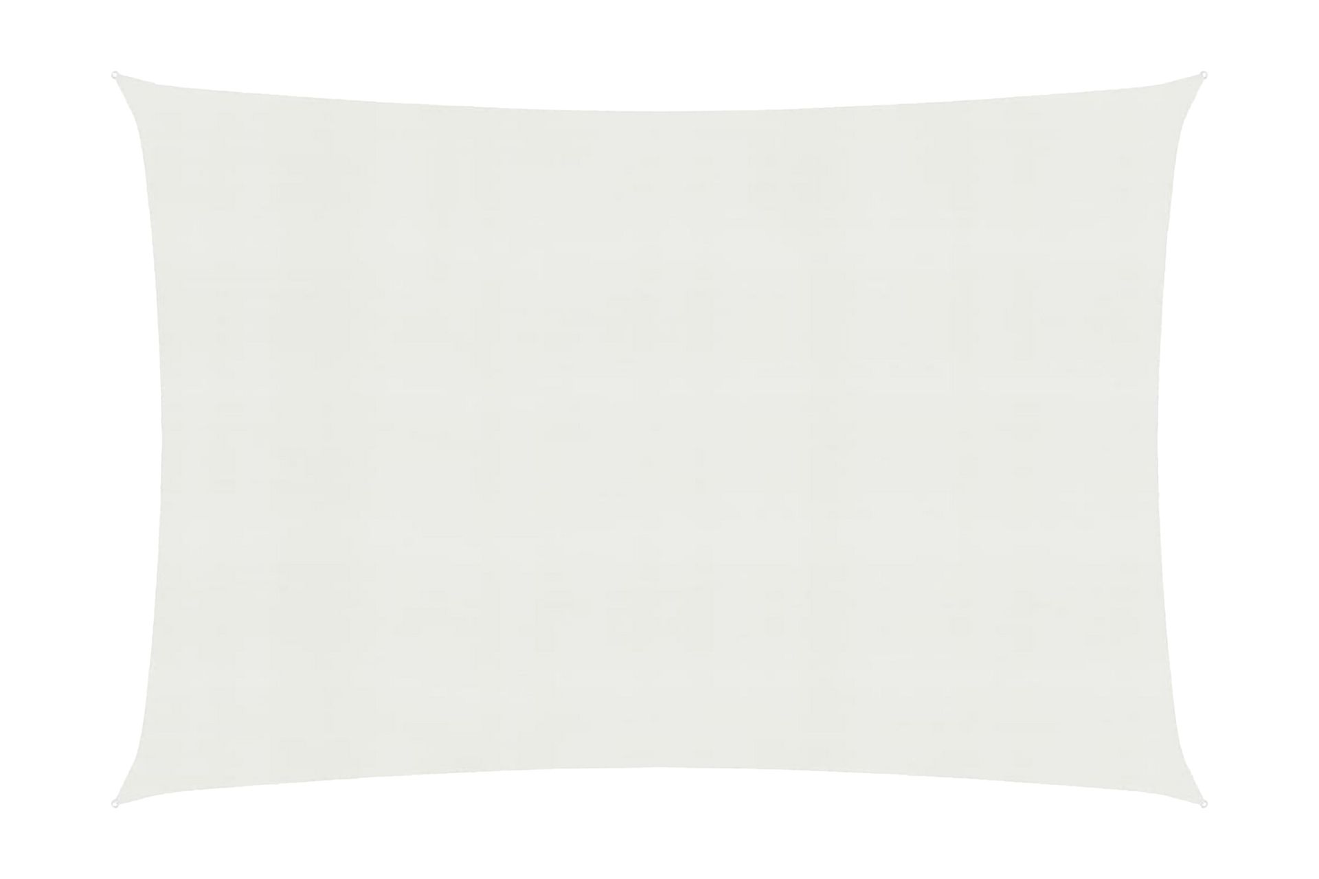 Solseil 160 g/m² hvit 3x4,5 m HDPE - Hvit - Hagemøbler - Solbeskyttelse - Solseil