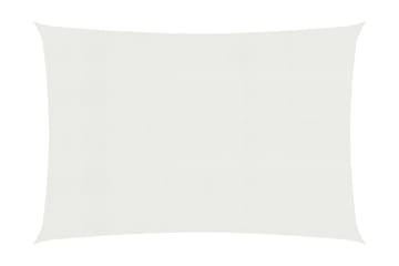 Solseil 160 g/m² hvit 3x4,5 m HDPE - Hvit - Hagemøbler - Solbeskyttelse - Solseil