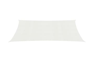 Solseil 160 g/m² hvit 3x4,5 m HDPE - Hvit - Hagemøbler - Solbeskyttelse - Solseil