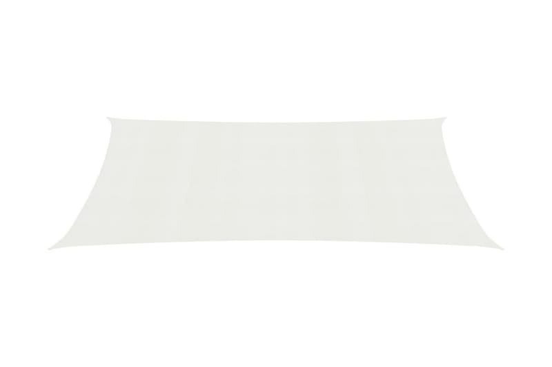 Solseil 160 g/m² hvit 3x4,5 m HDPE - Hvit - Hagemøbler - Solbeskyttelse - Solseil