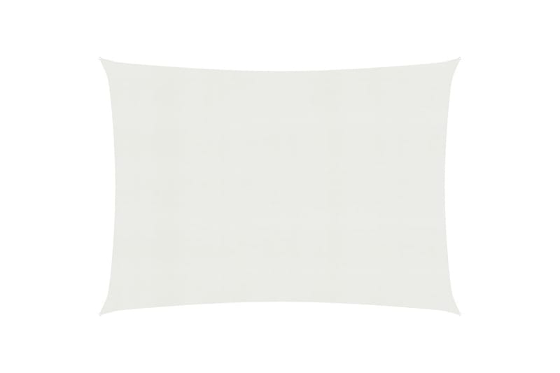 Solseil 160 g/m² hvit 3x4 m HDPE - Hvit - Hagemøbler - Solbeskyttelse - Solseil